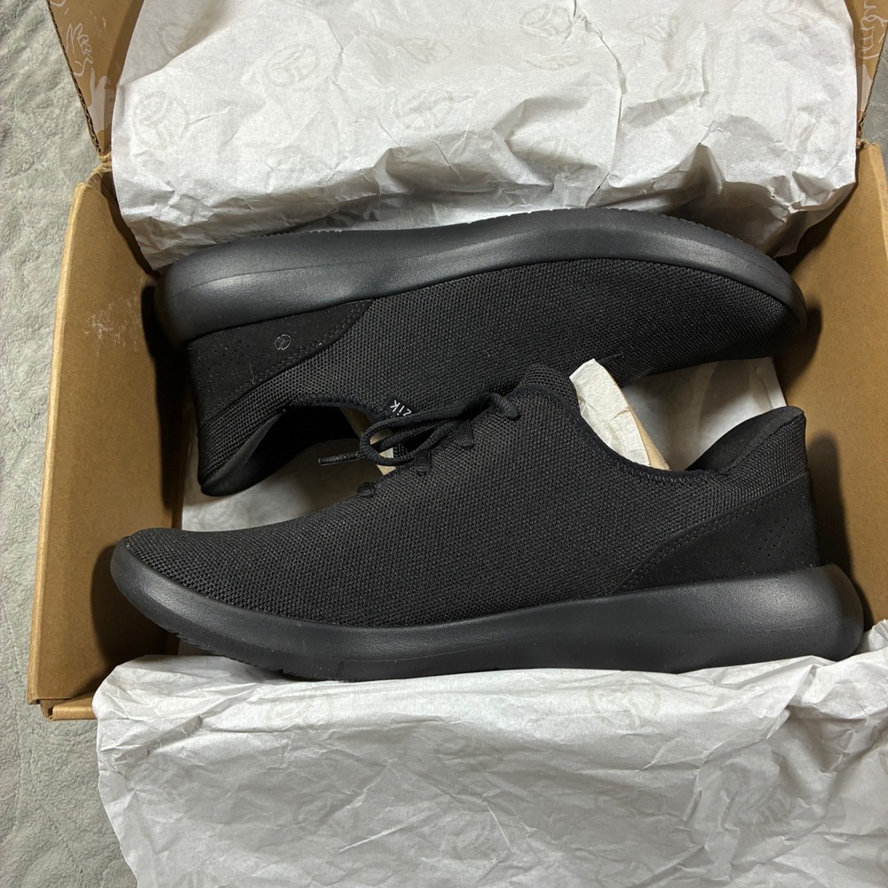 Kizik Mens Madrid Eco Knit Hands-Free Sneakers Size 11 Black Comfort Shoes - Picture 4 of 11